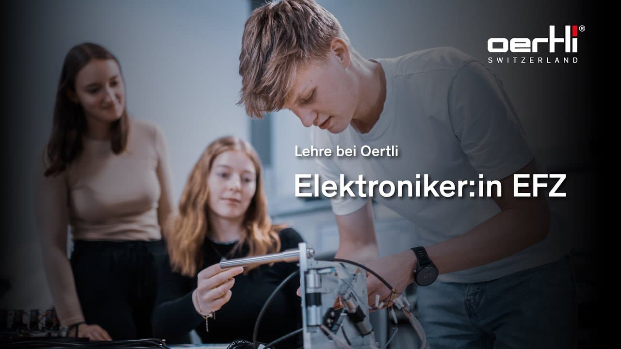 Entdecke den Lehrberuf Elektroniker:in EFZ | Lehre bei Oertli