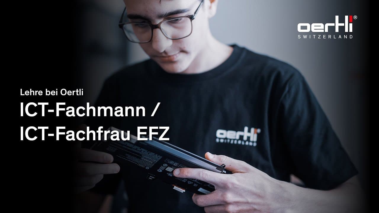Jetzt den Lehrberuf ICT-Fachmann / ICT-Fachfrau EFZ entdecken | Berufsbildung | Lehre bei Oertli