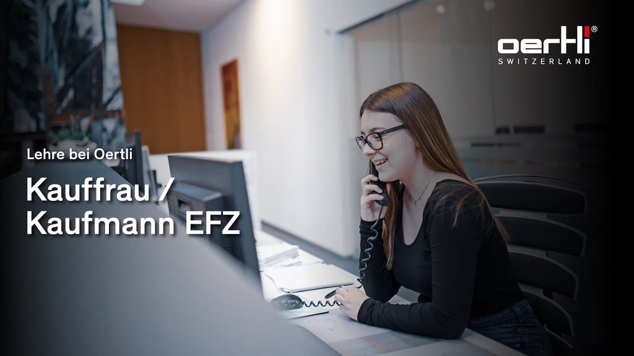 Entdecke den Lehrberuf zur Kauffrau / Kaufmann EFZ | Lehre bei Oertli