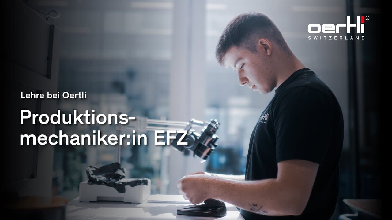 Entdecke den Lehrberuf Produktionsmechaniker:in EFZ | Lehre bei Oertli