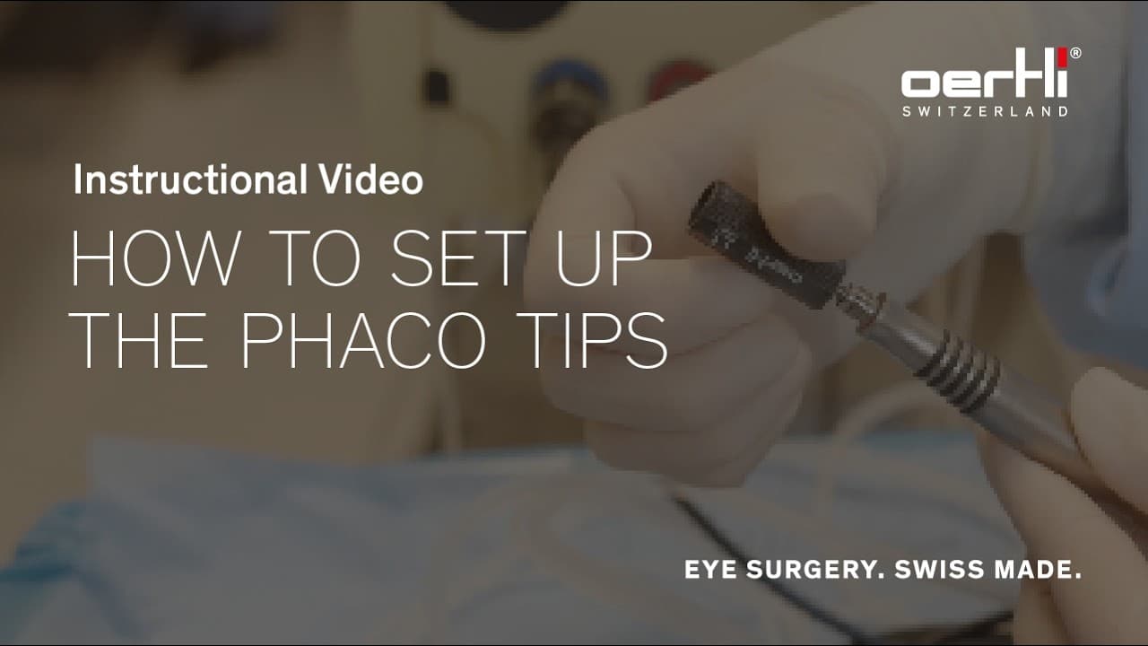 How to set up the phaco tips | CataRhex 3 | #003