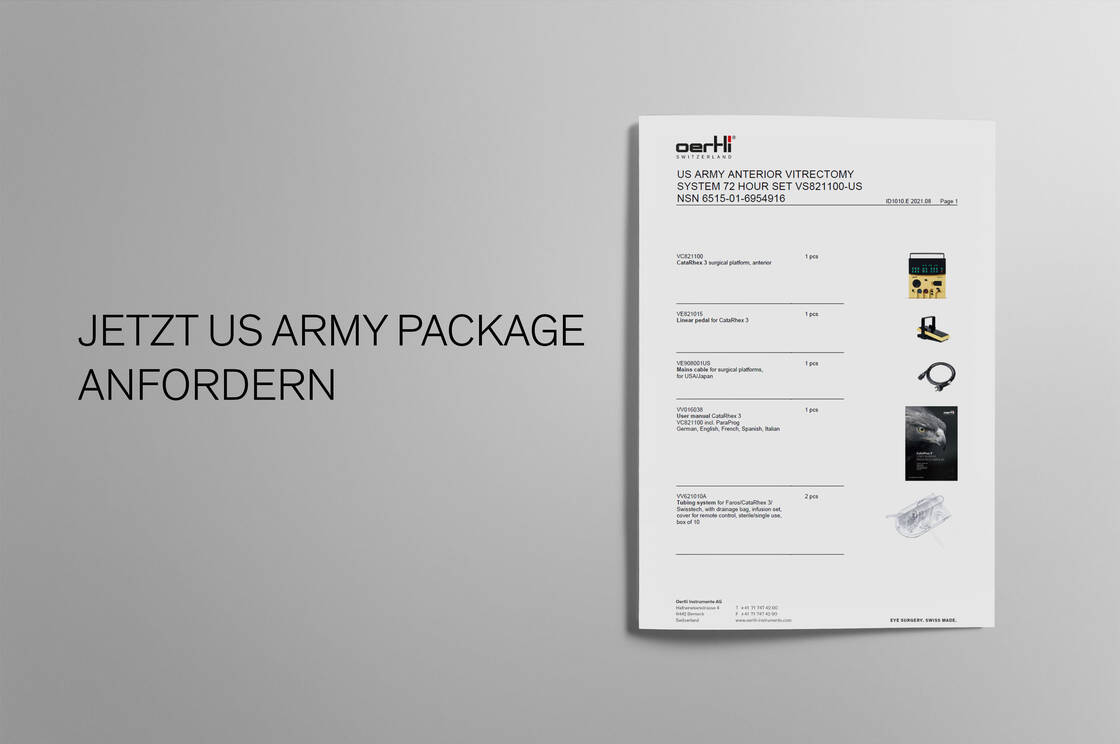 Broschüre US Army Package