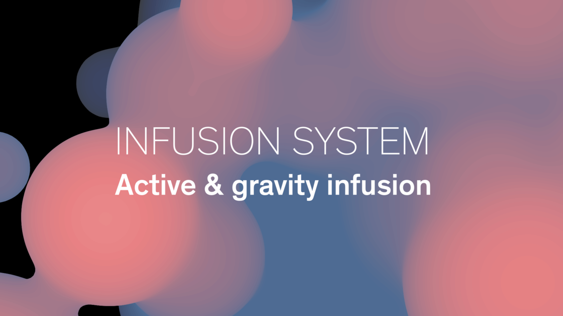 infusion system with active and gravity infusion