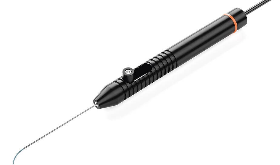 Product frontal lateral Illuminated laser probe OS 4, flexible curved