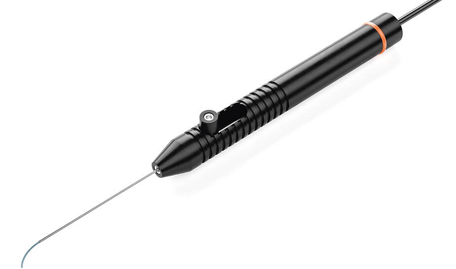 Laser probe OS 4, directional extendable Product frontal lateral Illuminated laser probe OS 4, flexible curved