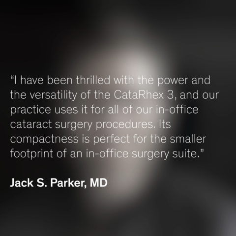 Sneak pic of Advertorial Jack S. Parker MD