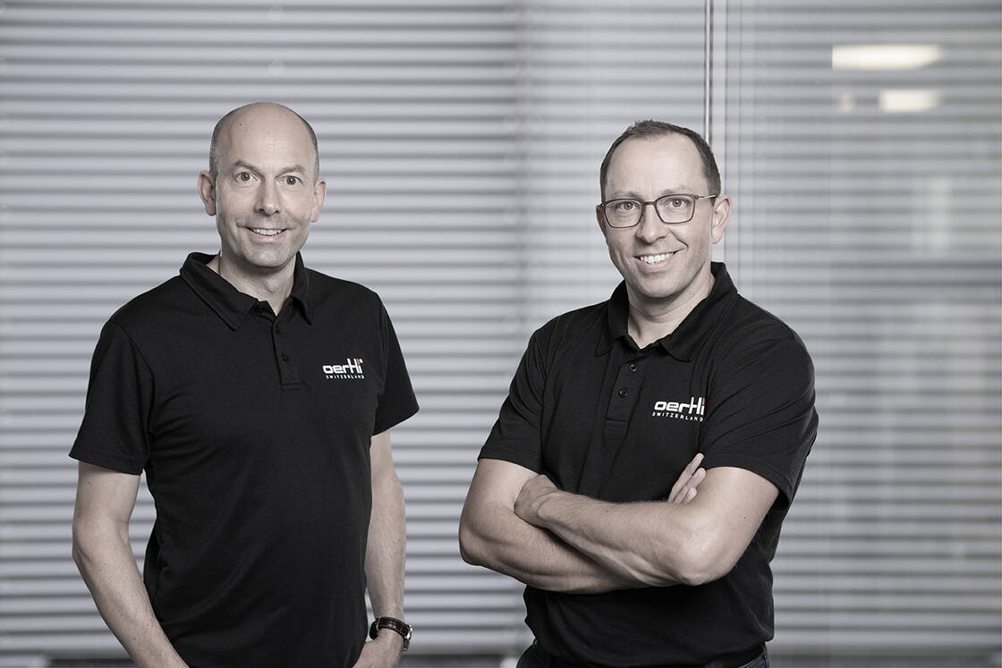 Co-CEOs at Oertli Instrumente AG Christoph Bosshard and Thomas Bosshard